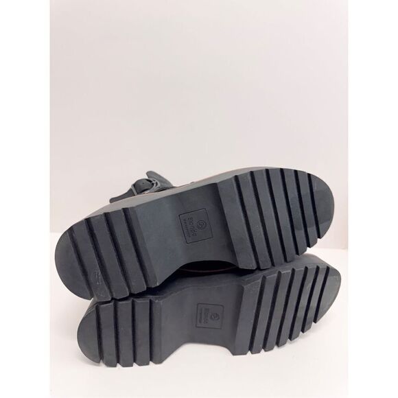 Blondo Boots Size 9.5 Black Leather Waterproof Block Heel Buckle Detail NEW - Picture 10 of 10